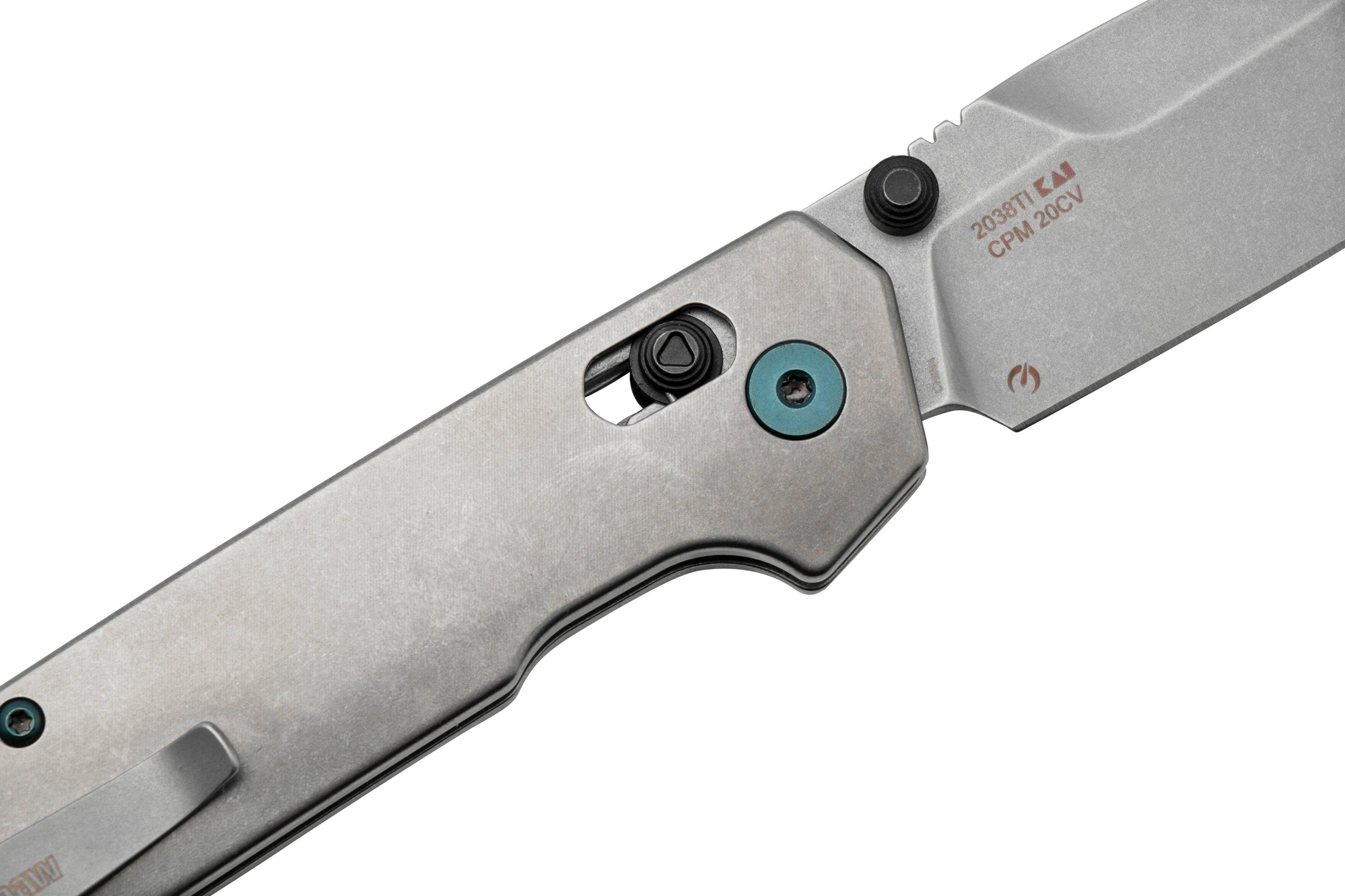 Kershaw Iridium 2038TI, CPM 20CV, Titanium, DuraLock, Knivesandtools EU