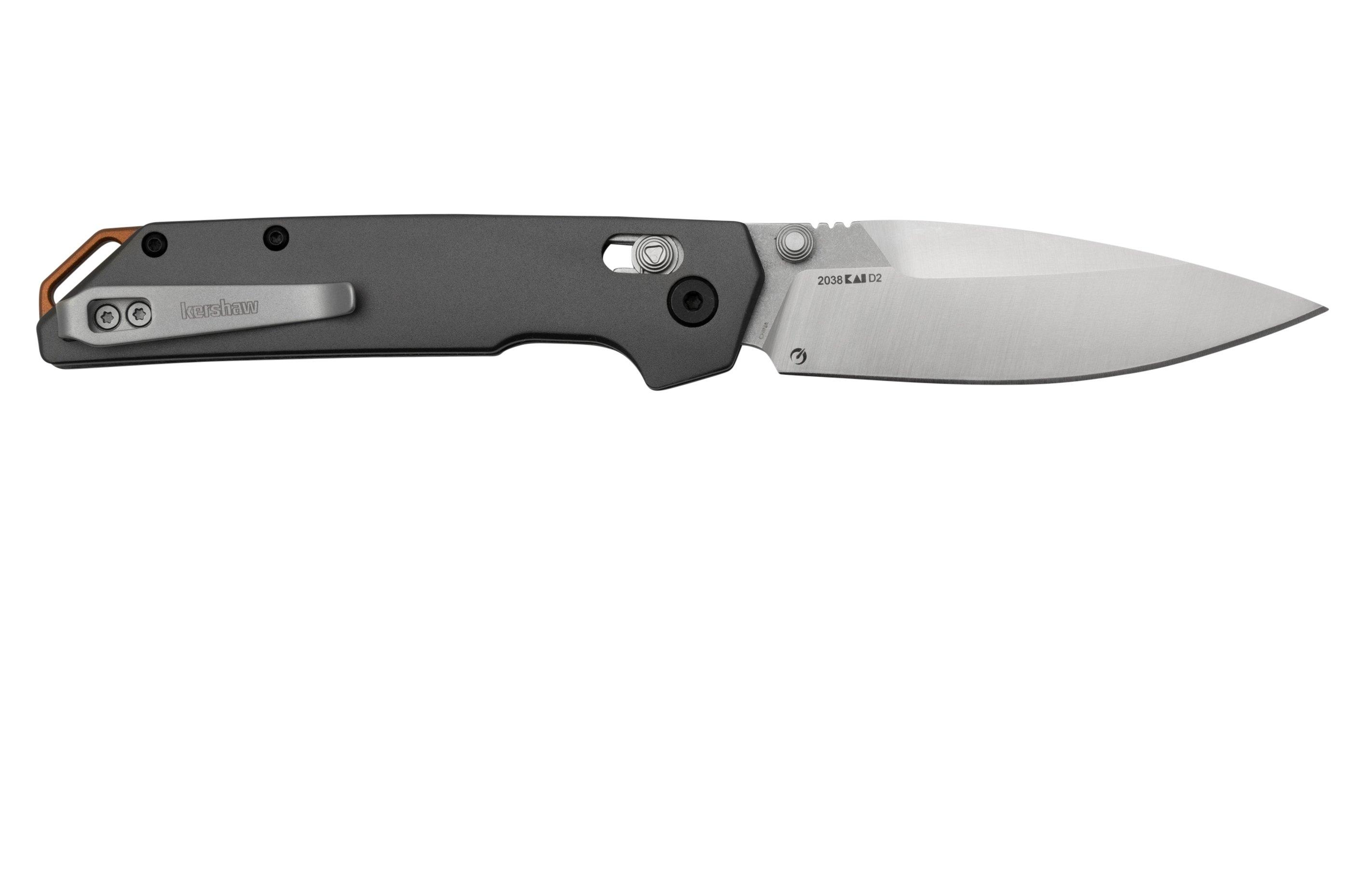 Kershaw Knives: Iridium - Gray Anodized Aluminum - D2 Tool Steel