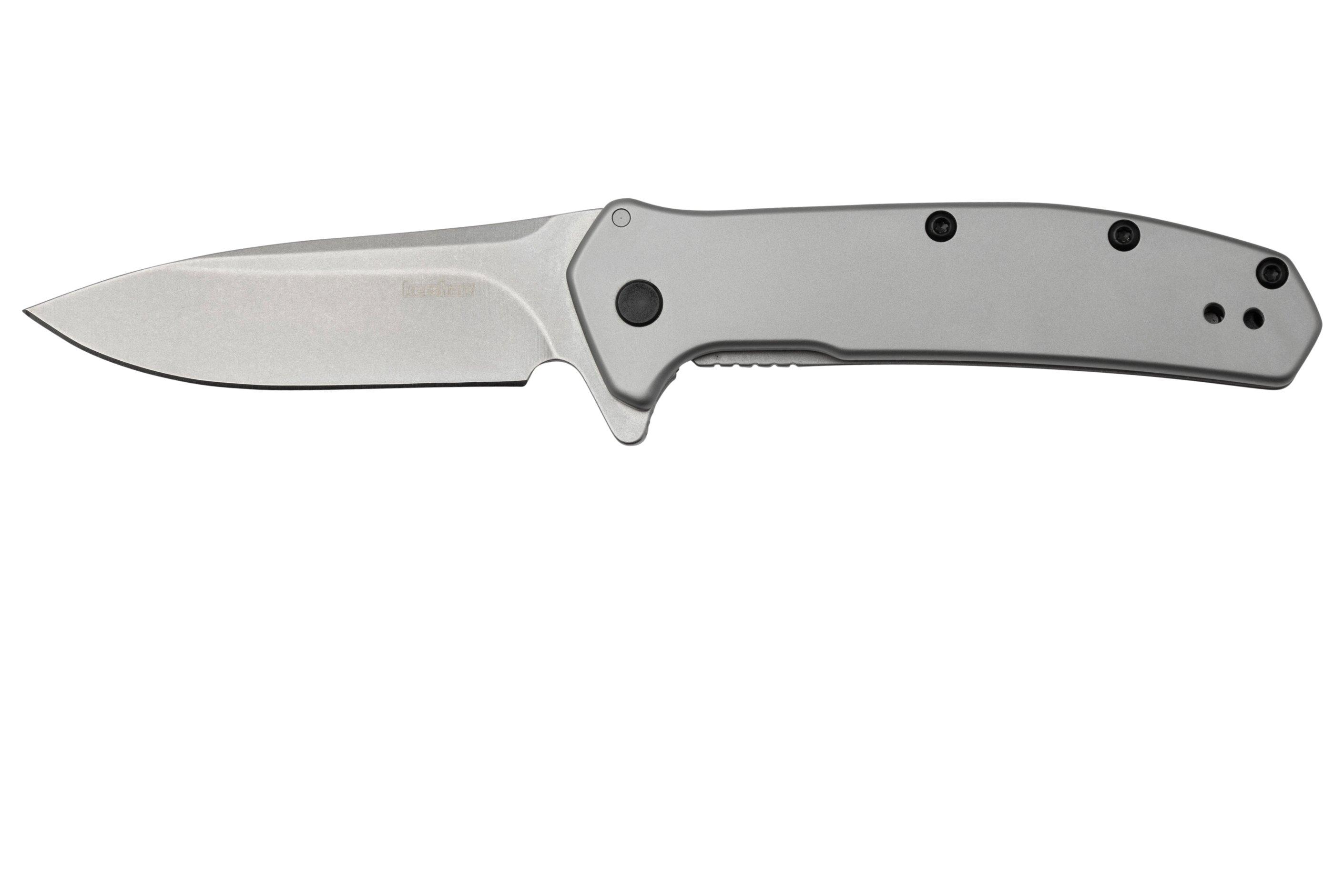 Kershaw Outcome 2044 Assisted Flipper Stainless Steel Pocket Knife   KE2044 01 Kershaw