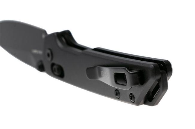 Afbeelding voor Kershaw Mini Iridium 2051BLK, Black Oxide D2 Spear Point, Black Anodized Aluminum zakmes