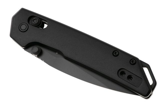 Afbeelding voor Kershaw Mini Iridium 2051BLK, Black Oxide D2 Spear Point, Black Anodized Aluminum zakmes