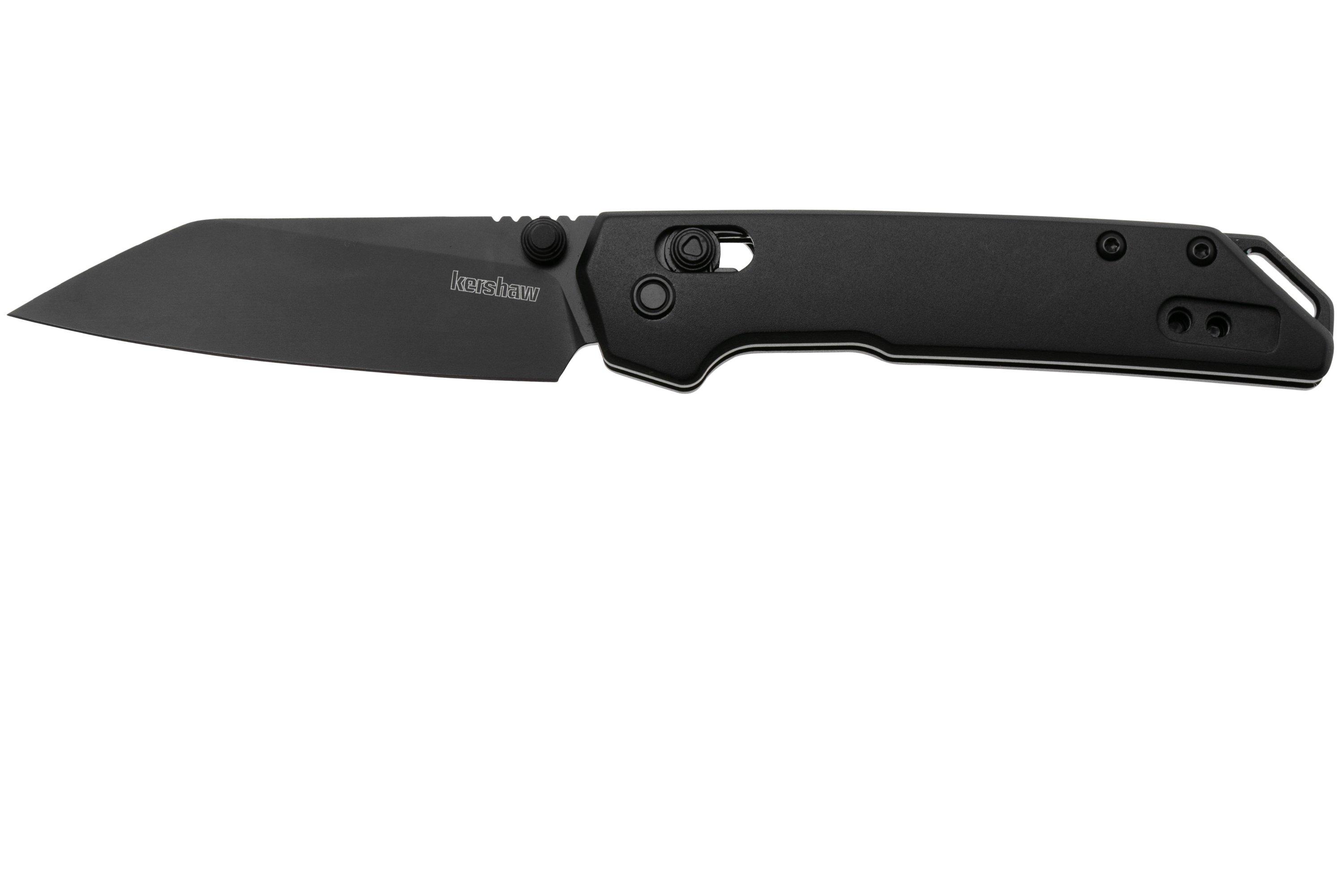 Kershaw Mini Iridium Reverse Tanto 2051RBLK Black D2, Black Aluminium ...
