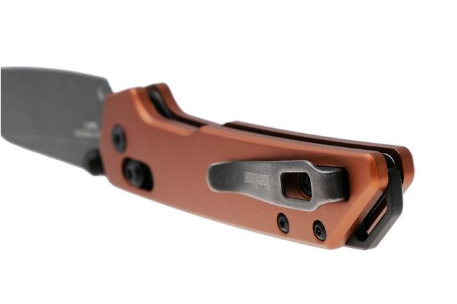 Afbeelding voor Kershaw Mini Iridium 2051RBRZBW, Blackwashed D2 Reverse Tanto, Bronze Aluminum zakmes
