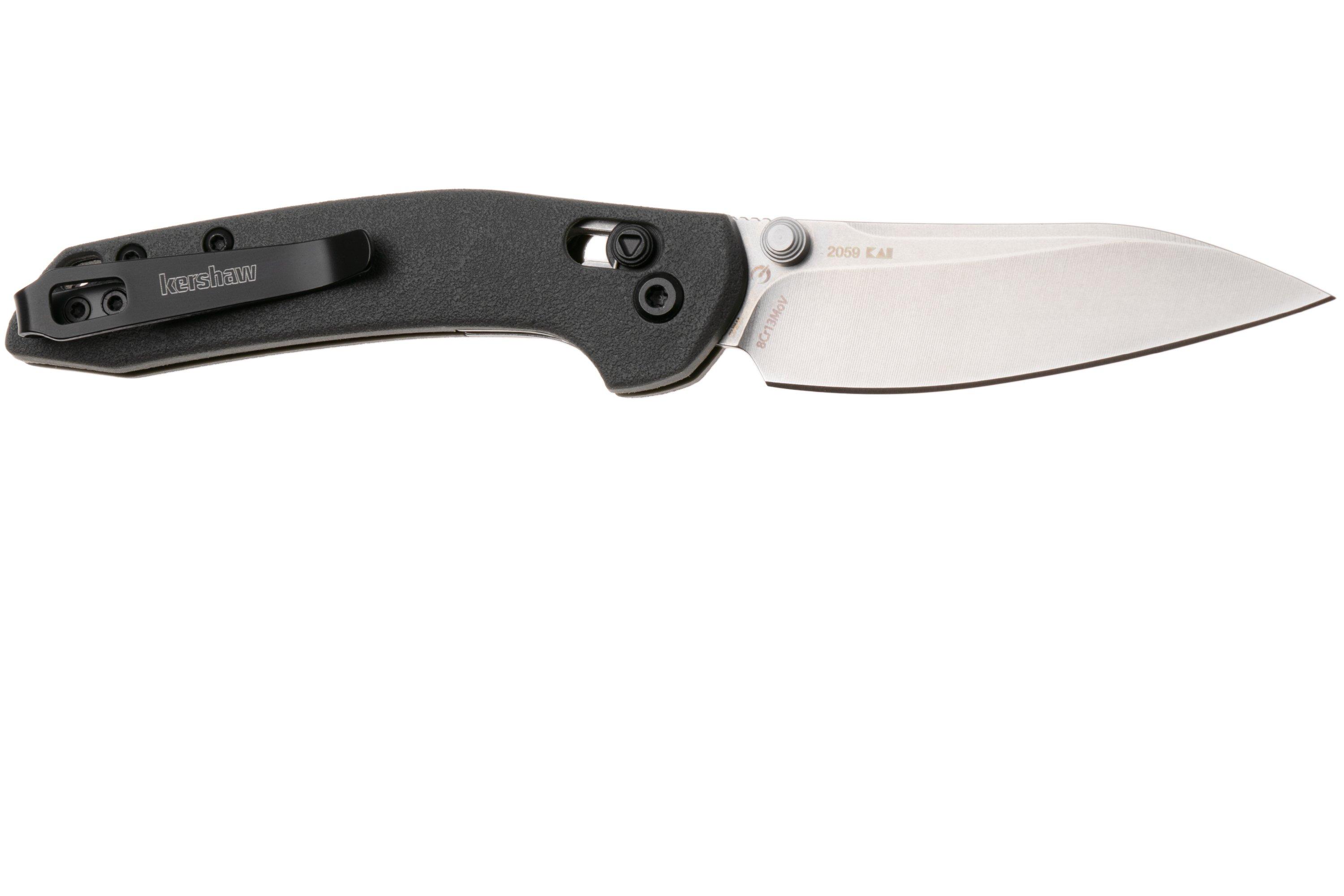 Kershaw Duster 2059 Stonewashed, Charcoal Gray FRN, pocket knife ...