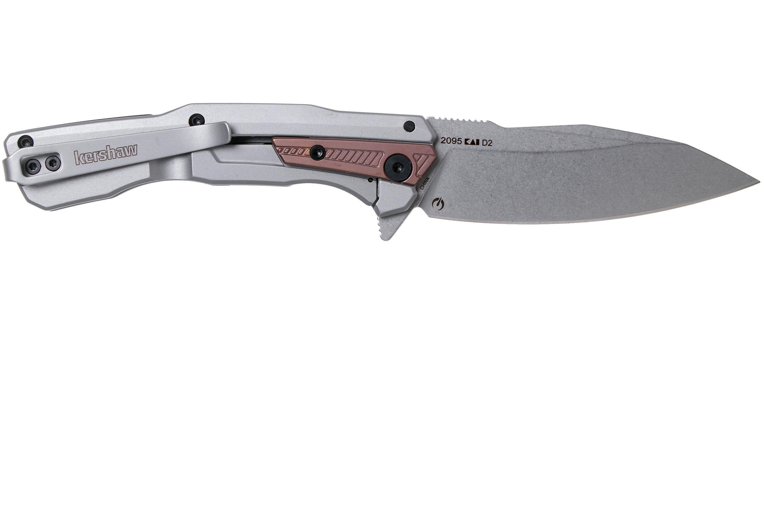  Kershaw Endgame Pocket Knife, 3.25 D2 Carbon Steel