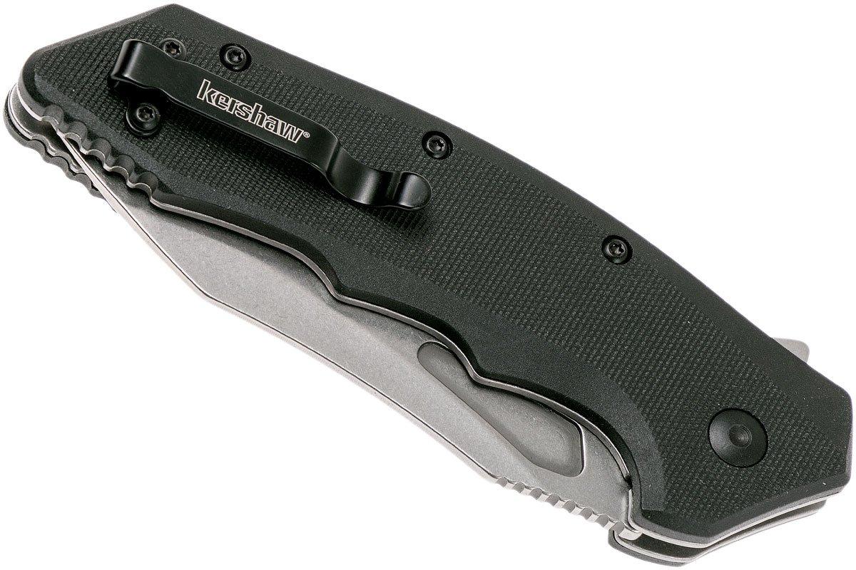 Kershaw Flitch 3930 pocket knife, stonewashed blade | Advantageously ...