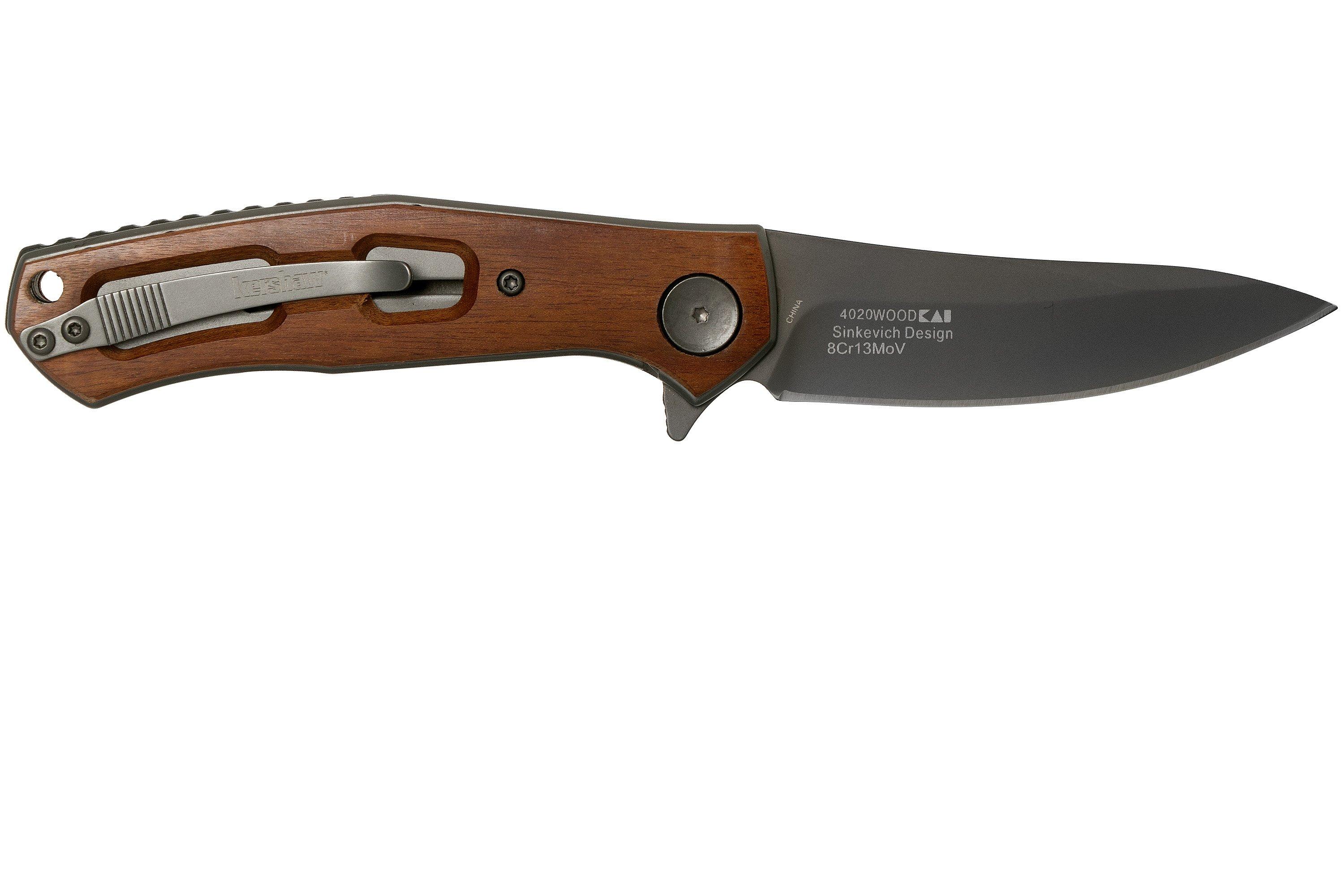 Kershaw Concierge 4020WW Wood pocket knife, Dmitry Sinkevich design ...