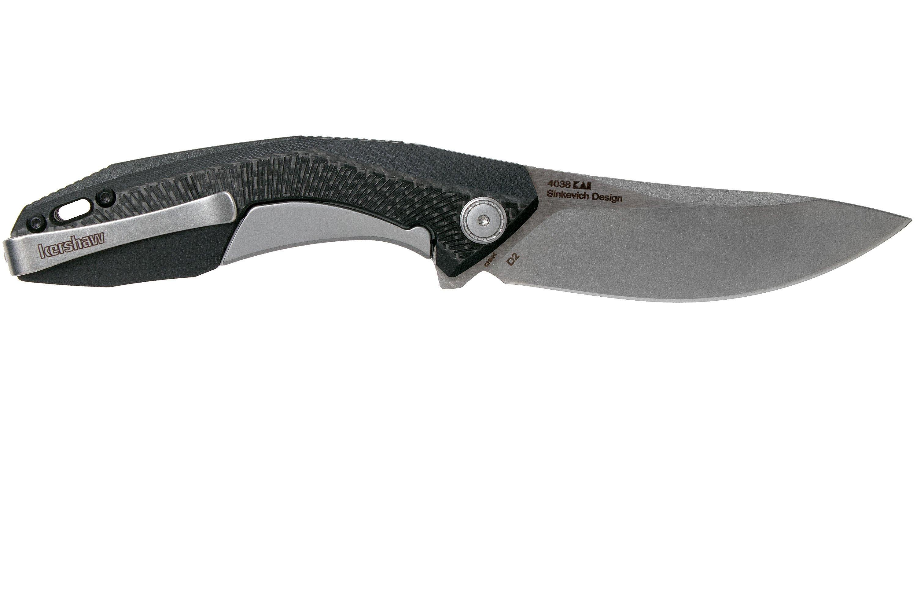 Kershaw 4038 Dmitry Sinkevich Tumbler Flipper Knife 3.25