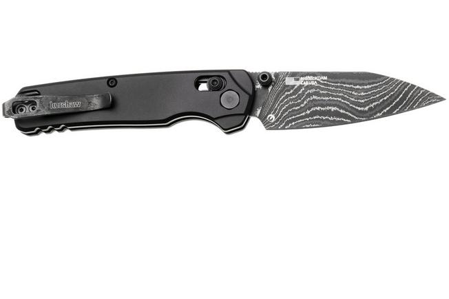 Afbeelding voor Kershaw Bel Air 6105BLKDAM, Damascus, Black Aluminum zakmes