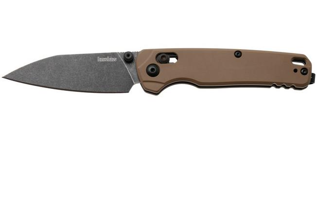 Afbeelding voor Kershaw Bel Air 6105FDEBW, Blackwashed CPM MagnaCut, Brown Aluminum zakmes