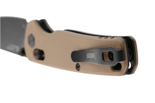 Afbeelding voor Kershaw Bel Air 6105FDEBW, Blackwashed CPM MagnaCut, Brown Aluminum zakmes