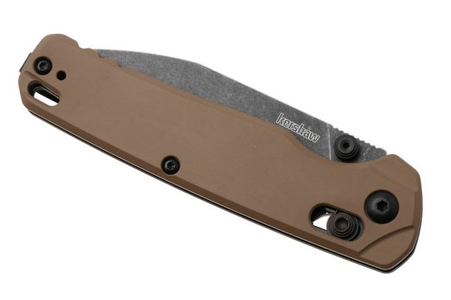 Afbeelding voor Kershaw Bel Air 6105FDEBW, Blackwashed CPM MagnaCut, Brown Aluminum zakmes
