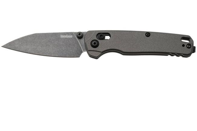 Afbeelding voor Kershaw Bel Air 6105GRYBW, Blackwashed CPM MagnaCut, Grey Aluminum zakmes