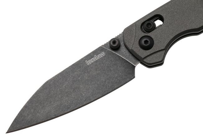 Afbeelding voor Kershaw Bel Air 6105GRYBW, Blackwashed CPM MagnaCut, Grey Aluminum zakmes