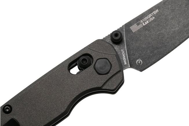 Afbeelding voor Kershaw Bel Air 6105GRYBW, Blackwashed CPM MagnaCut, Grey Aluminum zakmes