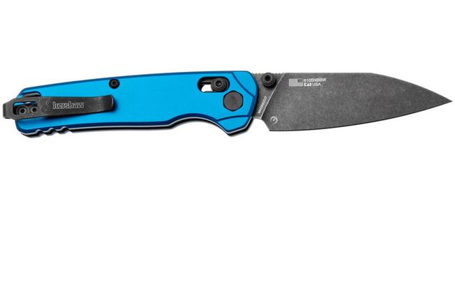 Afbeelding voor Kershaw Bel Air 6105NBBW, Blackwashed CPM MagnaCut, Blue Aluminum zakmes