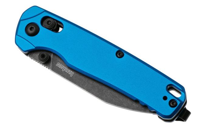 Afbeelding voor Kershaw Bel Air 6105NBBW, Blackwashed CPM MagnaCut, Blue Aluminum zakmes