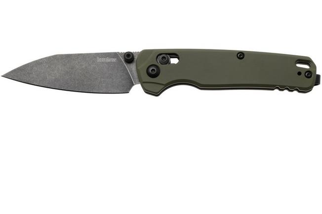 Afbeelding voor Kershaw Bel Air 6105OLBW, Blackwashed CPM MagnaCut, OD Green Aluminum zakmes
