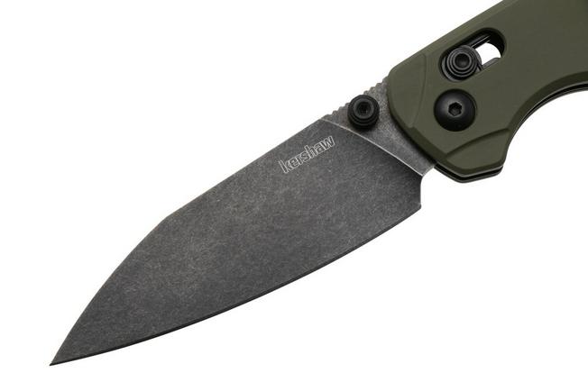 Afbeelding voor Kershaw Bel Air 6105OLBW, Blackwashed CPM MagnaCut, OD Green Aluminum zakmes