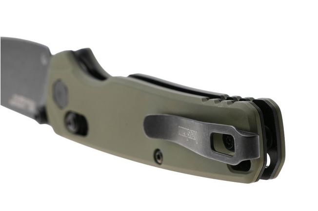 Afbeelding voor Kershaw Bel Air 6105OLBW, Blackwashed CPM MagnaCut, OD Green Aluminum zakmes