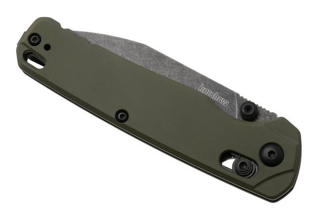 Afbeelding voor Kershaw Bel Air 6105OLBW, Blackwashed CPM MagnaCut, OD Green Aluminum zakmes
