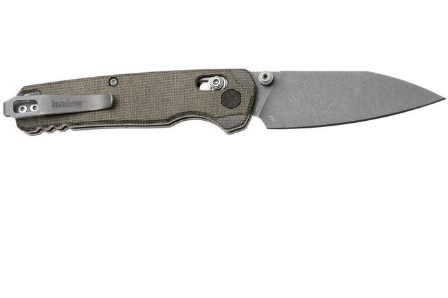 Afbeelding voor Kershaw Bel Air 6105OLMC, Gray Stonewashed CPM MagnaCut, OD Green Micarta zakmes