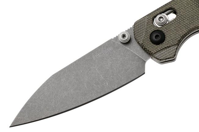 Afbeelding voor Kershaw Bel Air 6105OLMC, Gray Stonewashed CPM MagnaCut, OD Green Micarta zakmes