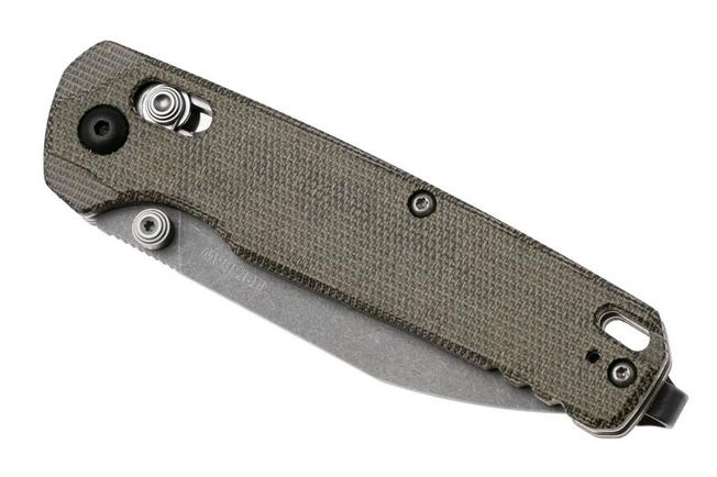 Afbeelding voor Kershaw Bel Air 6105OLMC, Gray Stonewashed CPM MagnaCut, OD Green Micarta zakmes