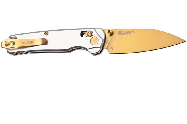 Bild für Kershaw Bel Air 6105RAWGLD, Goldwashed CPM MagnaCut, Silver Aluminum Taschenmesser