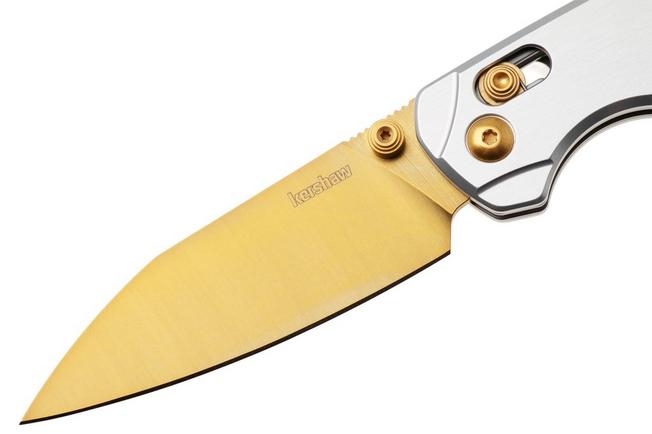 Bild für Kershaw Bel Air 6105RAWGLD, Goldwashed CPM MagnaCut, Silver Aluminum Taschenmesser