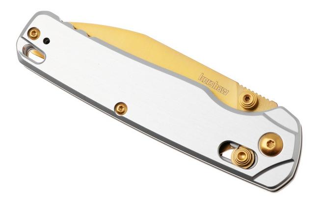 Bild für Kershaw Bel Air 6105RAWGLD, Goldwashed CPM MagnaCut, Silver Aluminum Taschenmesser