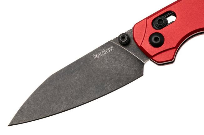 Afbeelding voor Kershaw Bel Air 6105RDBW, Blackwashed CPM MagnaCut, Red Aluminum zakmes