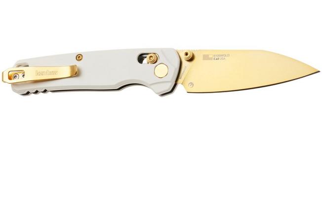 Bild für Kershaw Bel Air 6105WGLD, Goldwashed CPM MagnaCut, White Aluminum Taschenmesser