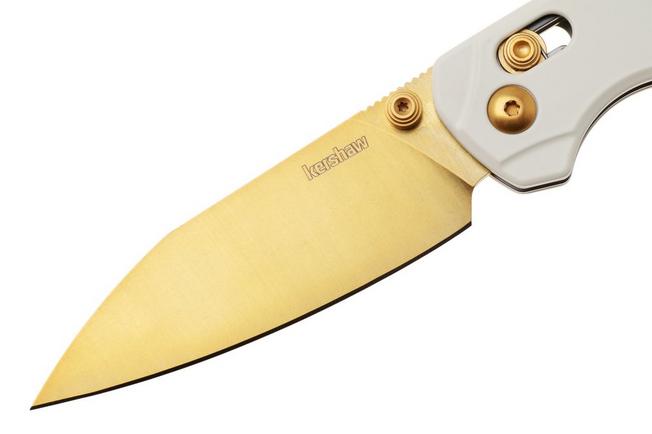Bild für Kershaw Bel Air 6105WGLD, Goldwashed CPM MagnaCut, White Aluminum Taschenmesser