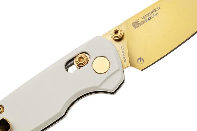 Bild für Kershaw Bel Air 6105WGLD, Goldwashed CPM MagnaCut, White Aluminum Taschenmesser