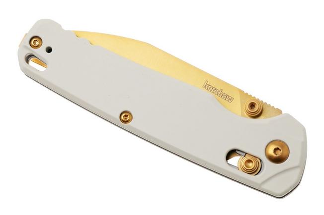 Bild für Kershaw Bel Air 6105WGLD, Goldwashed CPM MagnaCut, White Aluminum Taschenmesser