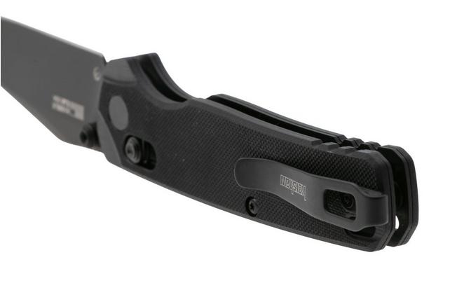 Afbeelding voor Kershaw Bel Air Clip Point 6106BLK DuraLock, Black DLC CPM MagnaCut, Black G10, zakmes