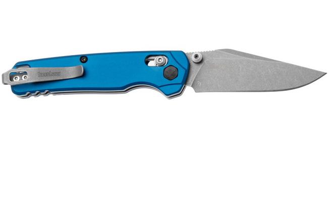 Afbeelding voor Kershaw Bel Air 6106BLU, Stonewashed CPM MagnaCut Clip Point, Blue Aluminum zakmes