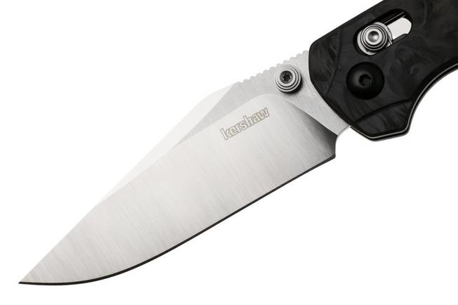 Afbeelding voor Kershaw Bel Air 6106CF Two-Tone Satin/Stonewashed MagnaCut Clip Point, Black Carbon Fiber, zakmes