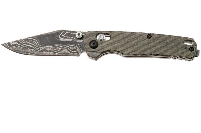 Bild für Kershaw Bel Air 6106DAM, Damascus/CPM MagnaCut Core Clip Point, Green Micarta Taschenmesser