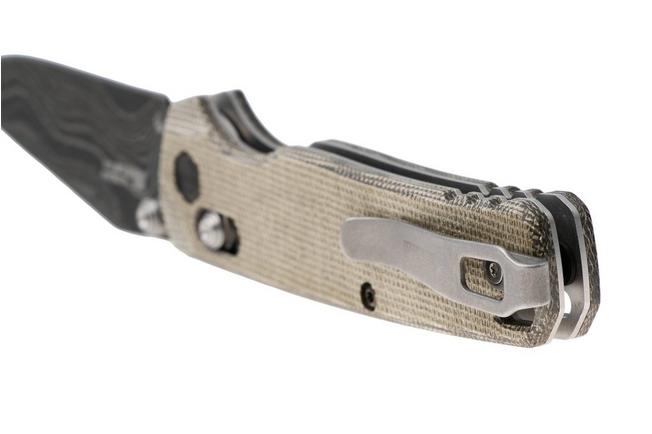 Bild für Kershaw Bel Air 6106DAM, Damascus/CPM MagnaCut Core Clip Point, Green Micarta Taschenmesser