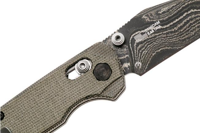 Bild für Kershaw Bel Air 6106DAM, Damascus/CPM MagnaCut Core Clip Point, Green Micarta Taschenmesser