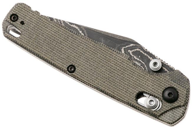 Bild für Kershaw Bel Air 6106DAM, Damascus/CPM MagnaCut Core Clip Point, Green Micarta Taschenmesser