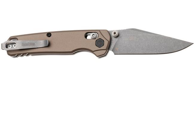 Afbeelding voor Kershaw Bel Air 6106FDE, Stonewashed CPM MagnaCut Clip Point, Brown Aluminum zakmes