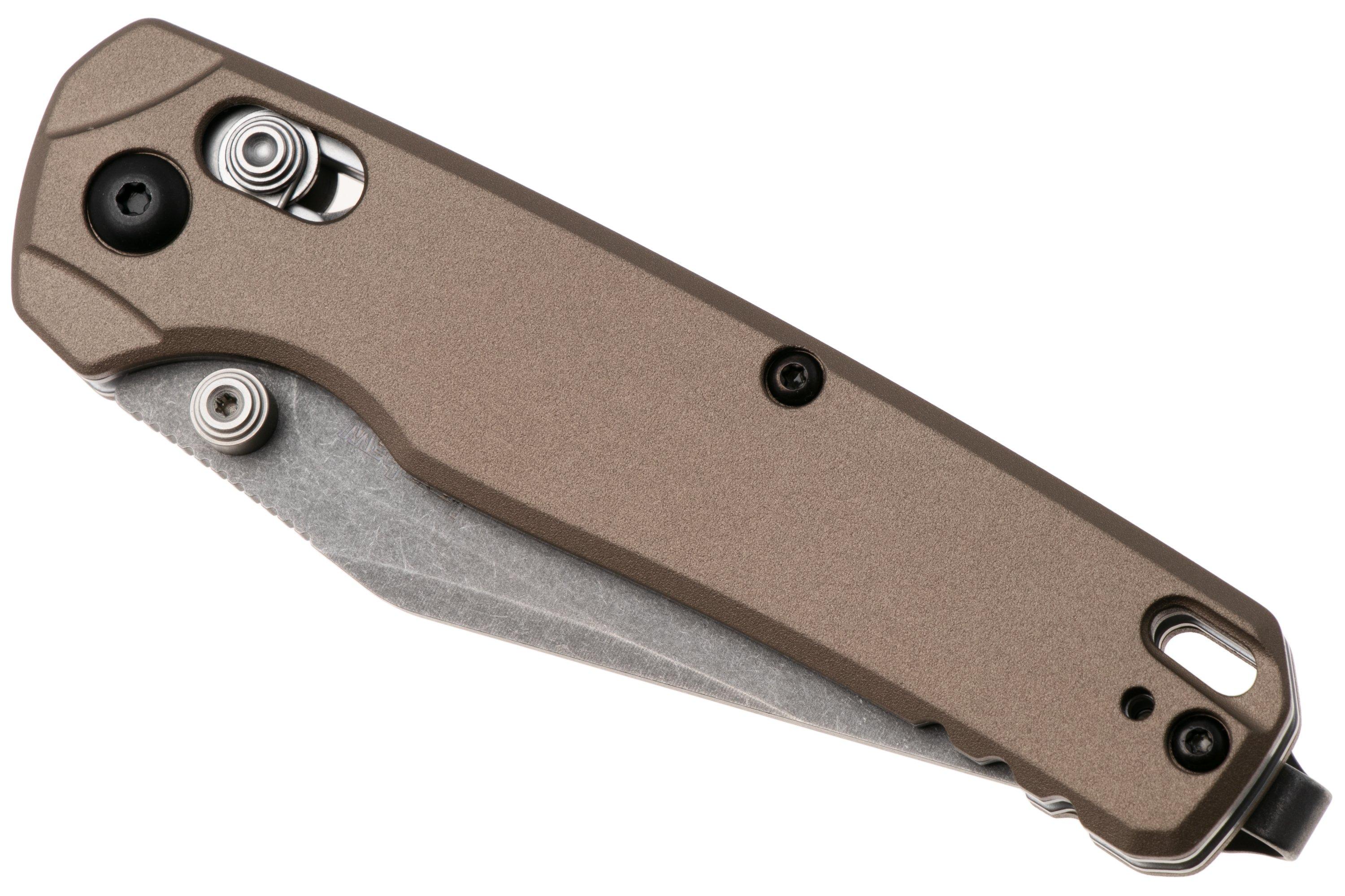 Kershaw Bel Air 6106FDE, Stonewashed CPM MagnaCut Clip Point, Brown ...