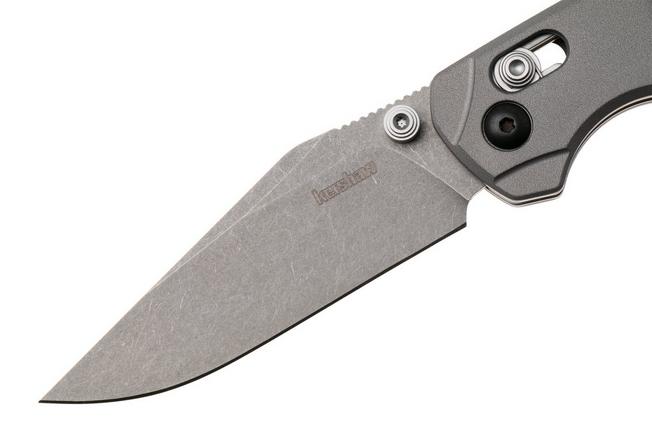 Bild für Kershaw Bel Air 6106GRY, Stonewashed CPM MagnaCut Clip Point, Grey Aluminum Taschenmesser