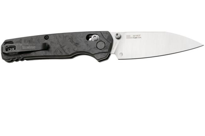 Image pour Kershaw Bel Air XL 6110CF, Stonewashed Satin CPM MagnaCut, Black Carbon Fiber, couteau de poche