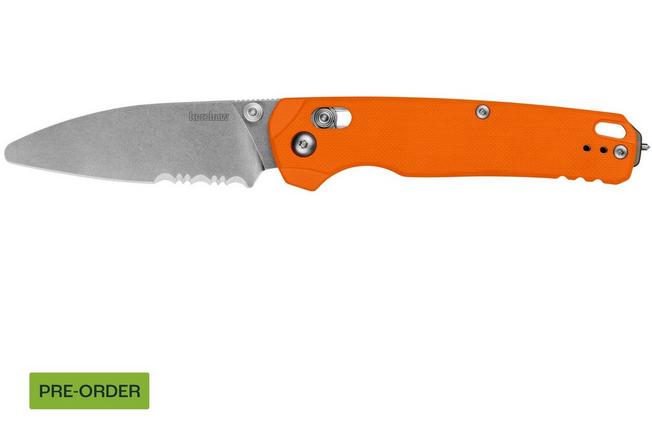 Afbeelding voor Kershaw Bel Air XL EMT Orange 6110EMTOR Stonewashed CPM MagnaCut, Orange G10, zakmes