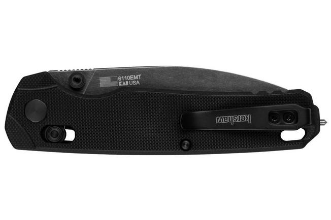 Image for Kershaw Bel Air XL EMT 6110EMT BlackWash CPM MagnaCut, Black G10, pocket knife