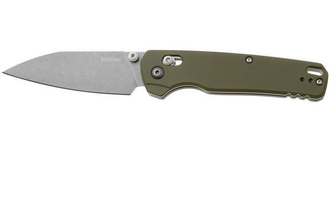 Image pour Kershaw Bel Air XL 6110OL, Working Finish Cerakote CPM 3V, Olive Aluminium, couteau de poche